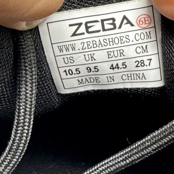 Zeba Husky Hands Free Black Slip On Comfort Cushioned Shoes Size 10.5 6E Wide - Picture 7 of 8